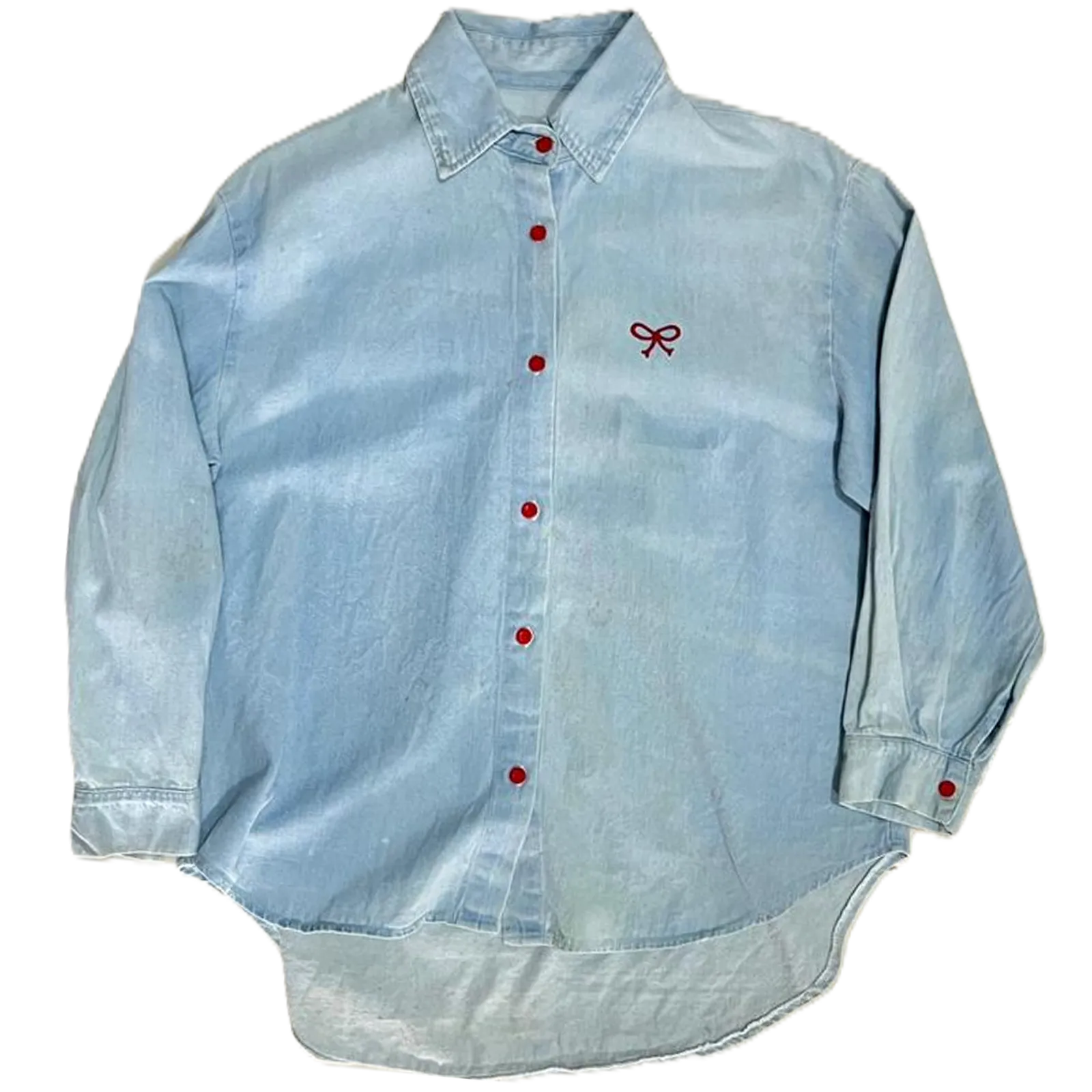 shirt bleaching light blue