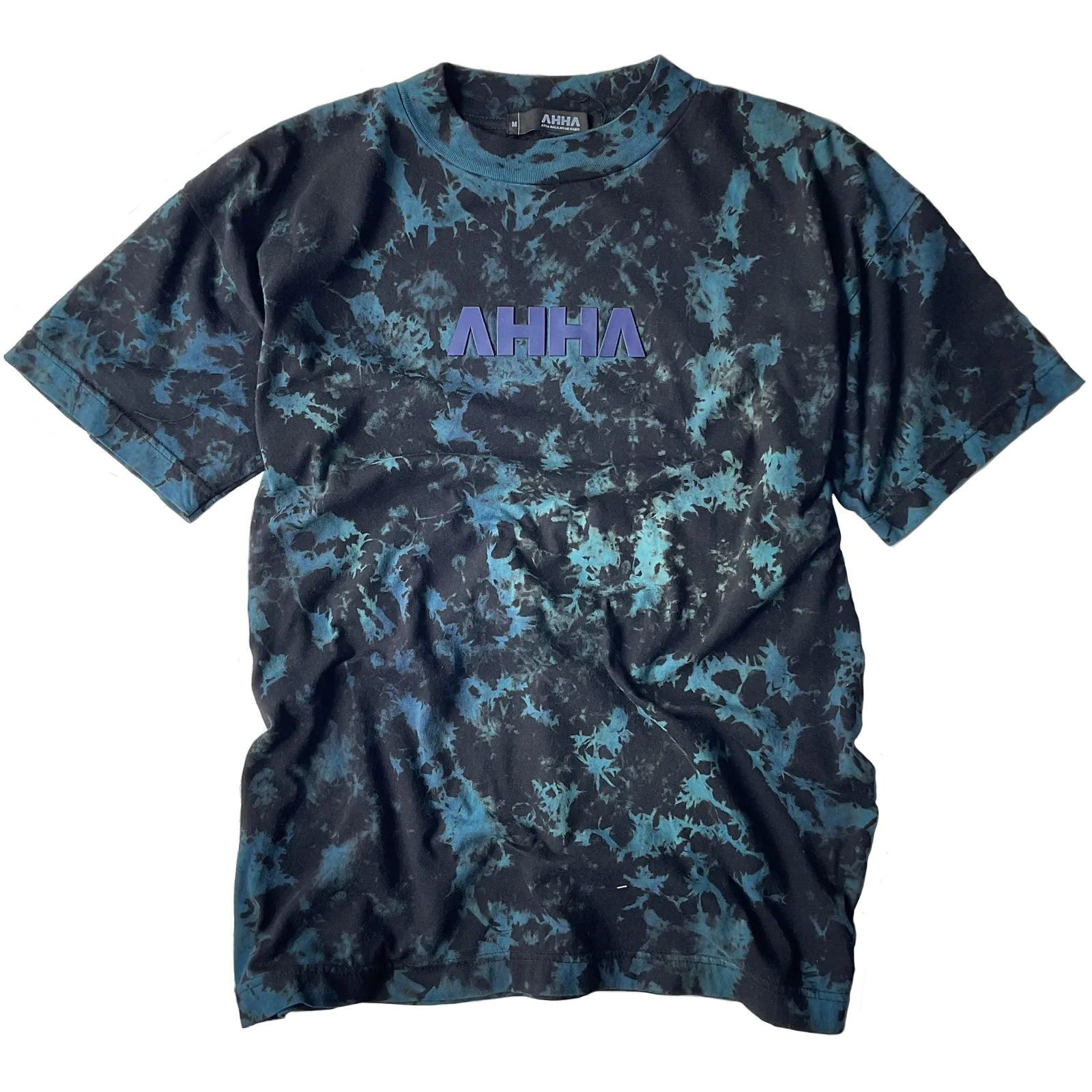 blue black t-shirt tie dye