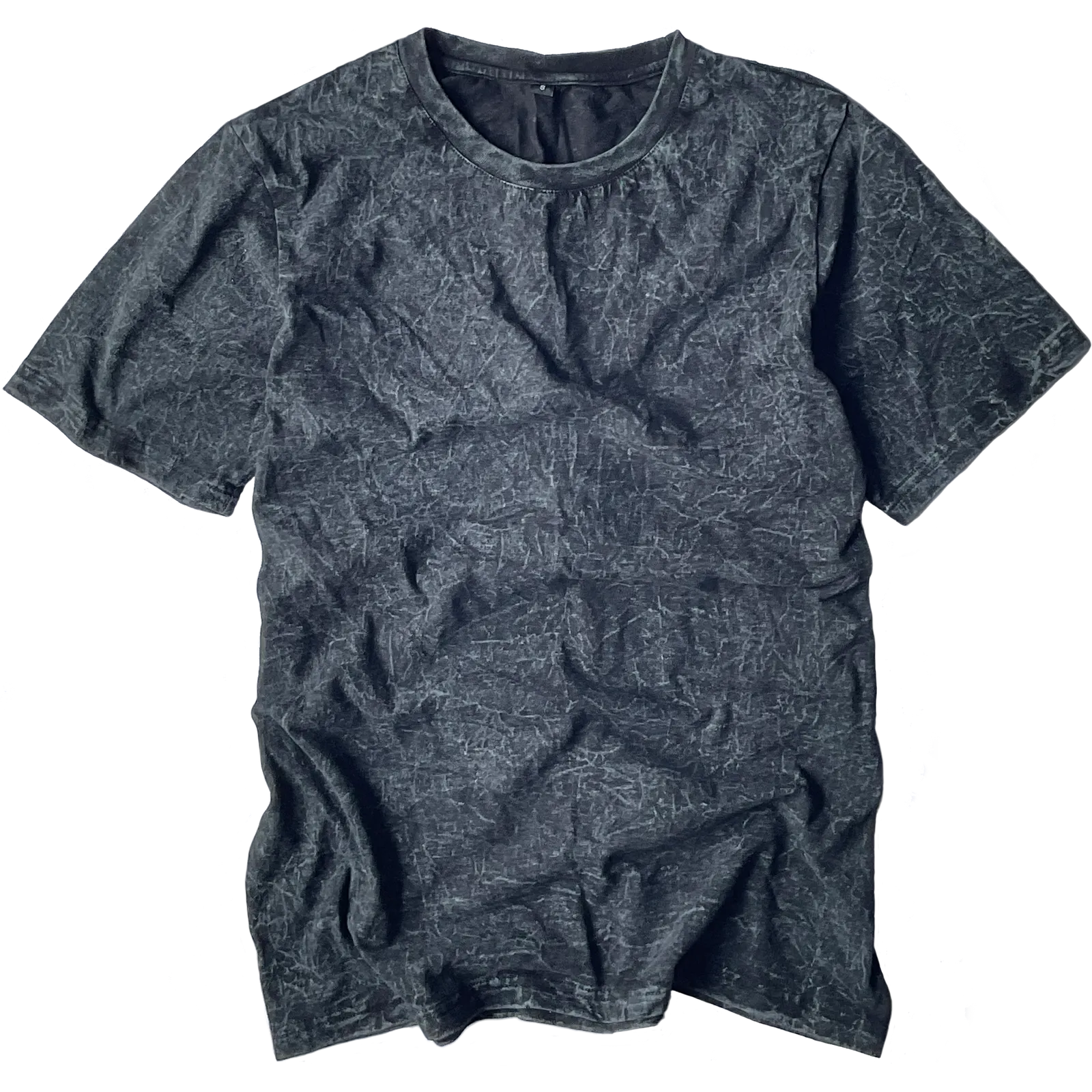 black t-shirt sandwash