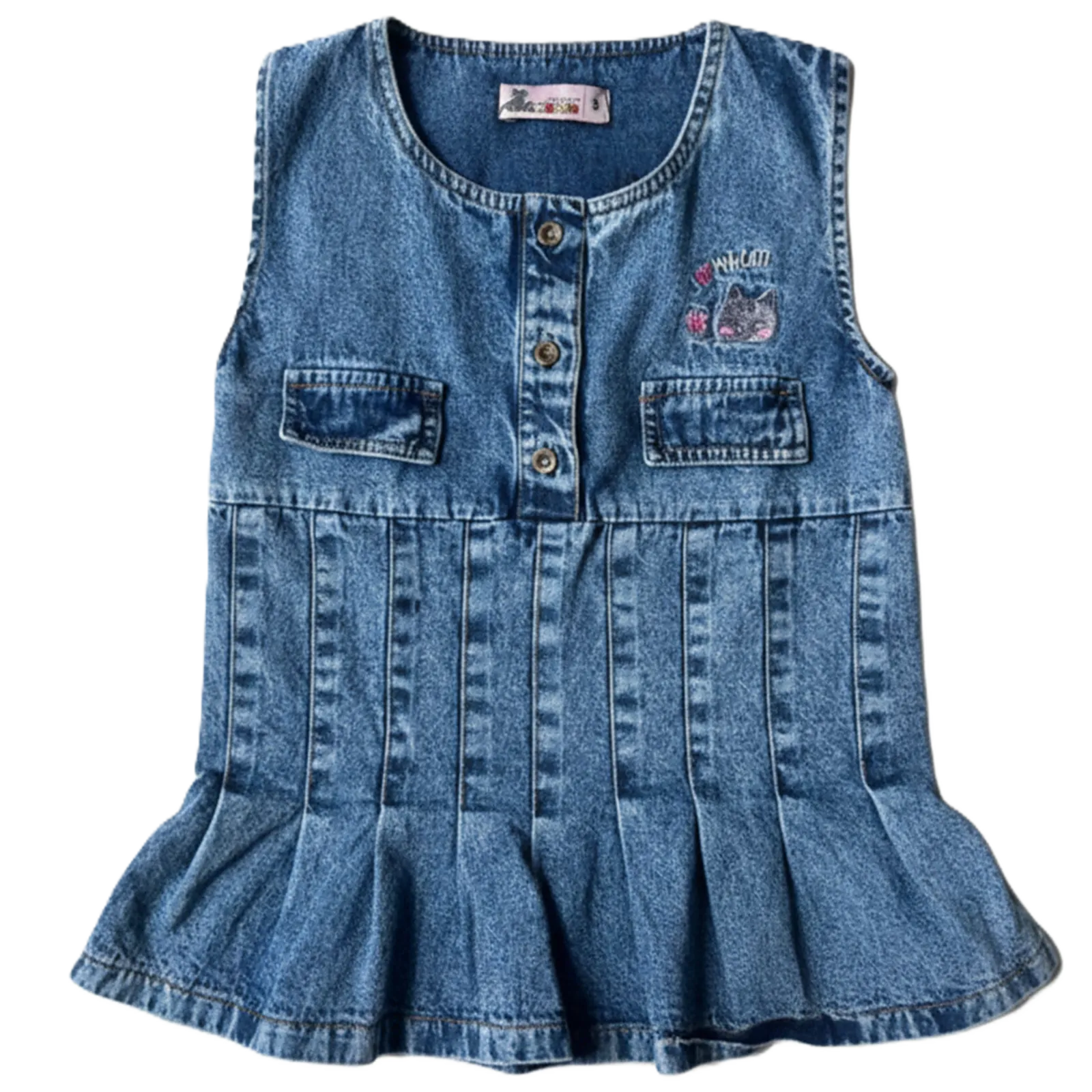 kids dress with sandwash