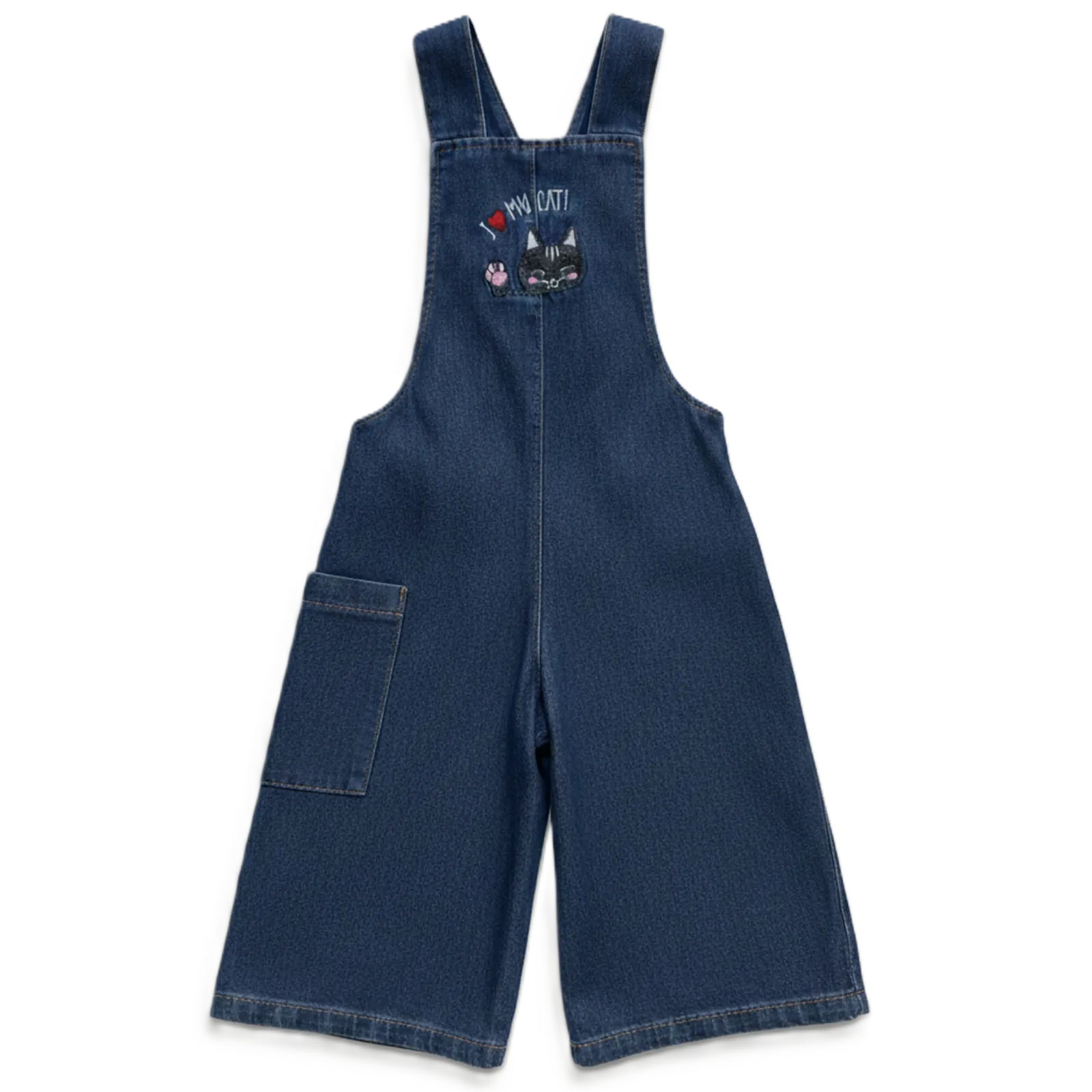 kids jumpsuit with dark bleaching